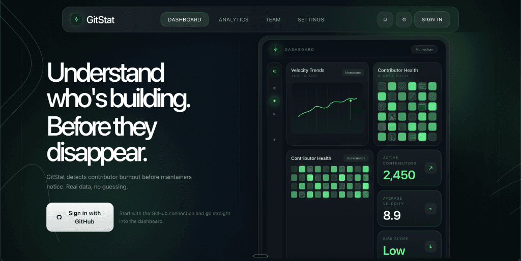 GitStat — project screenshot