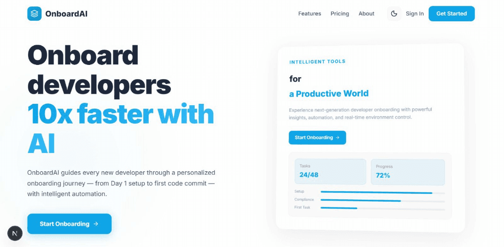 OnboardAI — project screenshot by Malavya Mankar